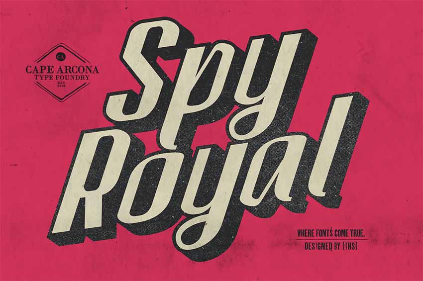 Spy Royal Shadow Fonts