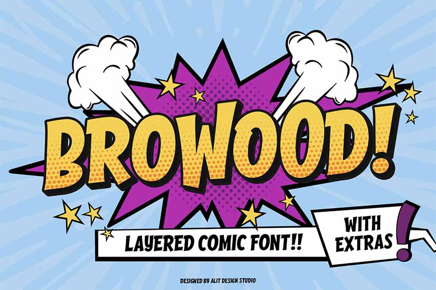 Browood Shadow Font