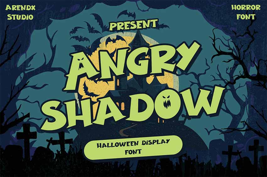 Angry Shadow Horror Font