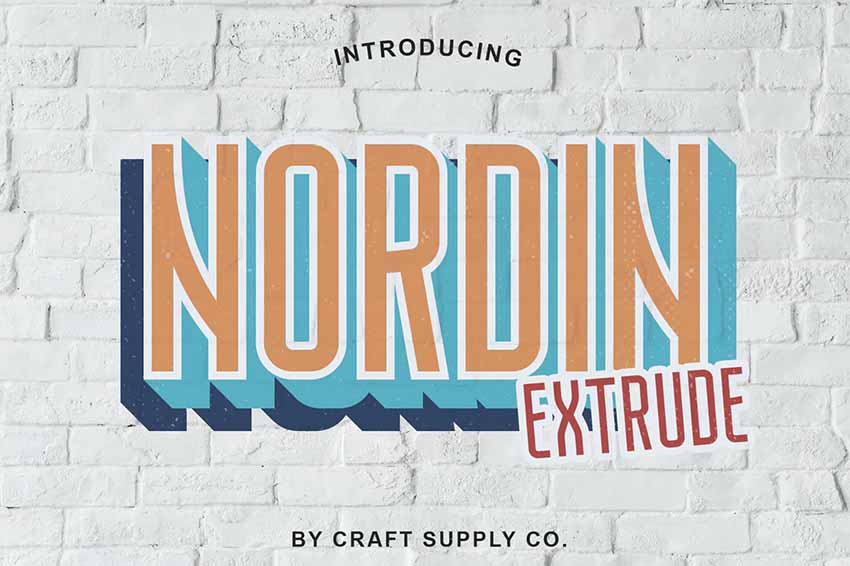 Nordin Stacked Fonts