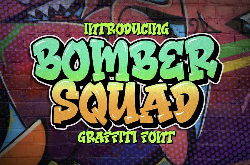 Bomber Squad Multi Layer Fonts