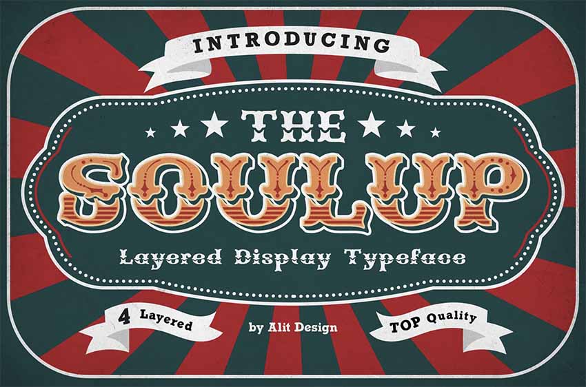 Soulup Layered Fonts