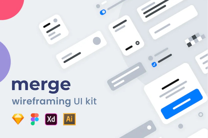 Merge Wireframing UI Kit