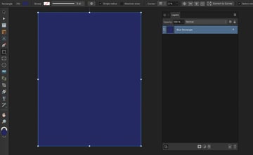 affinity publisher rectangle tool