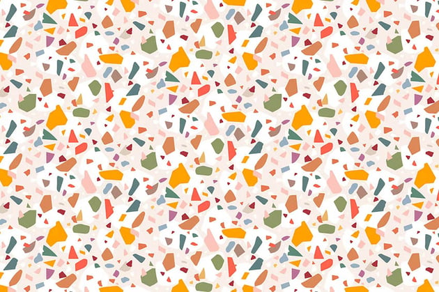 colorful seamless terrazzo pattern