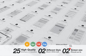 App Wireframes UI Kit