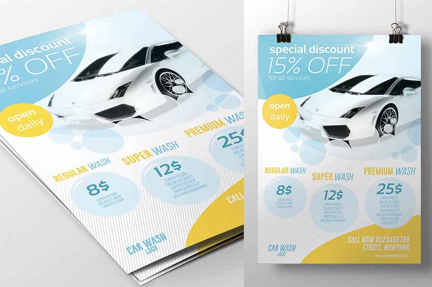 35 Best Car Wash & Detailing Flyer Templates iDevie