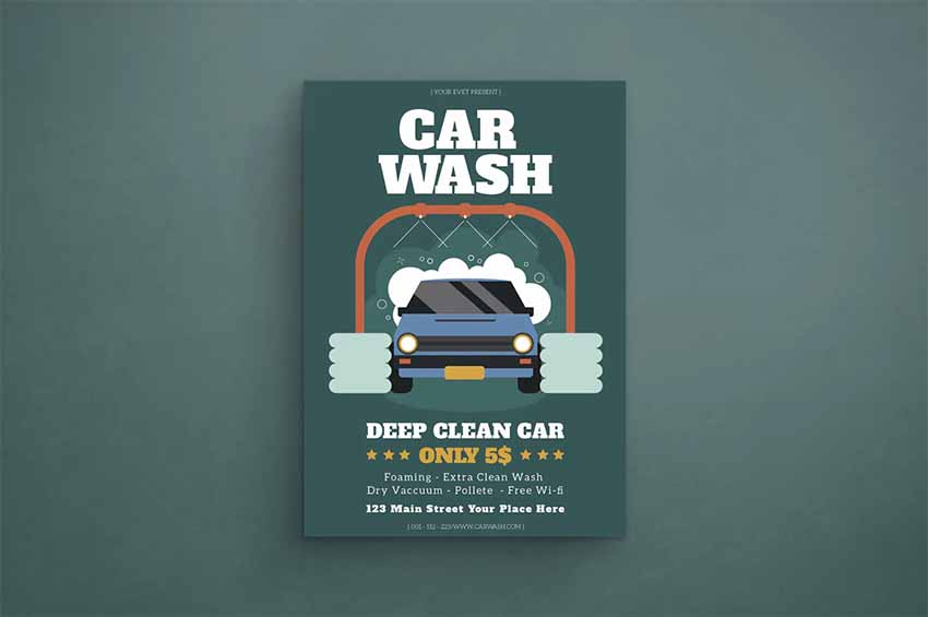 Car Wash Fundraiser Flyer Template