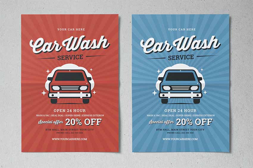 Car Wash Flyers Sample