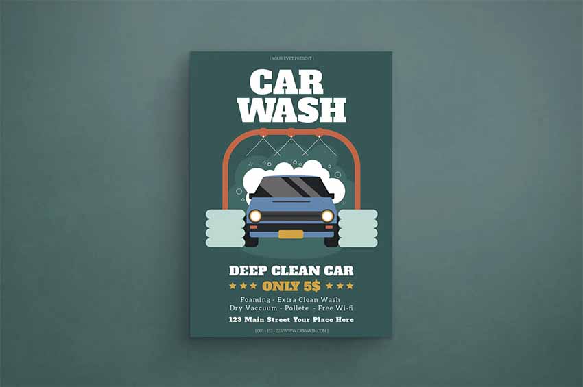 Car Wash Flyer Template