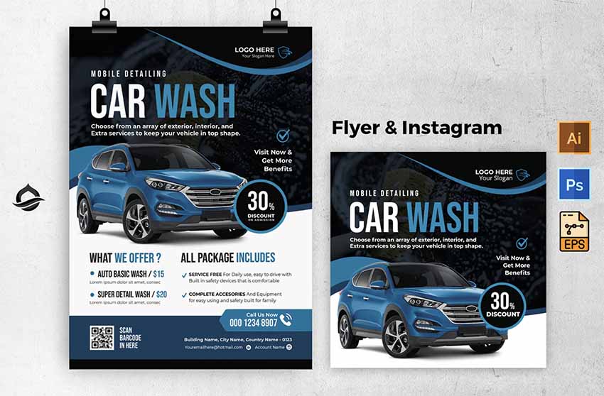 Flyers for Car Wash