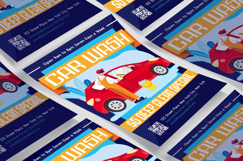 car flyer template design