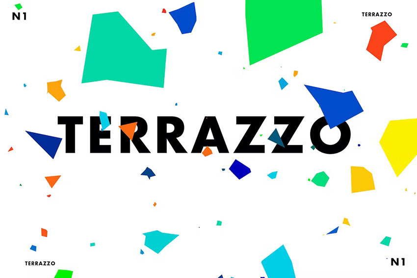 terrazzo one vector graphics set