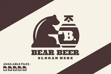 Bear Beer Company Logos