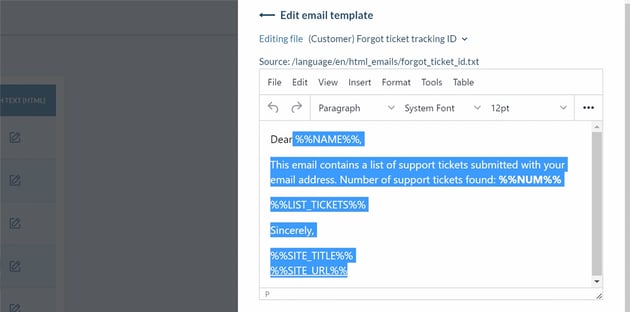 edit hesk email template