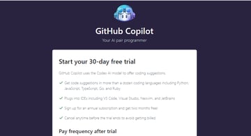 Screenshot of GitHub copilot authorization page