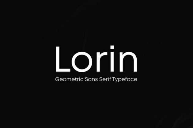 Lorin sans serif typeface