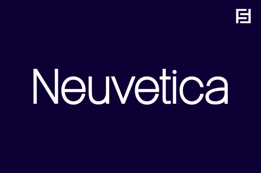 Neuvetica sans serif typeface