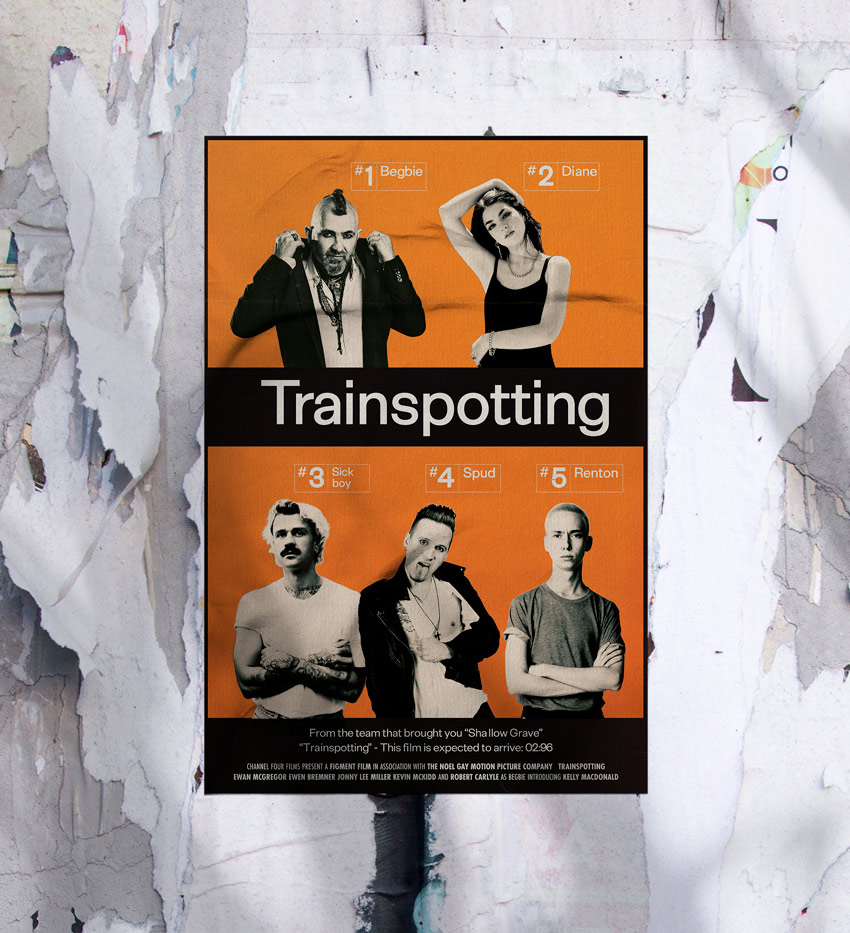 finished trainspotting poster design