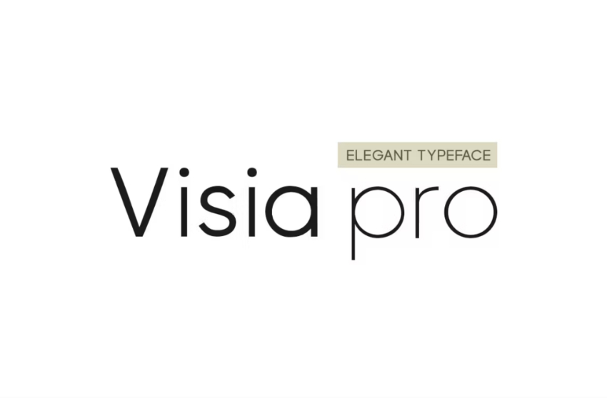 Visia Pro sans serif typeface
