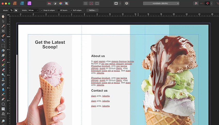 affinity publisher image adjustments