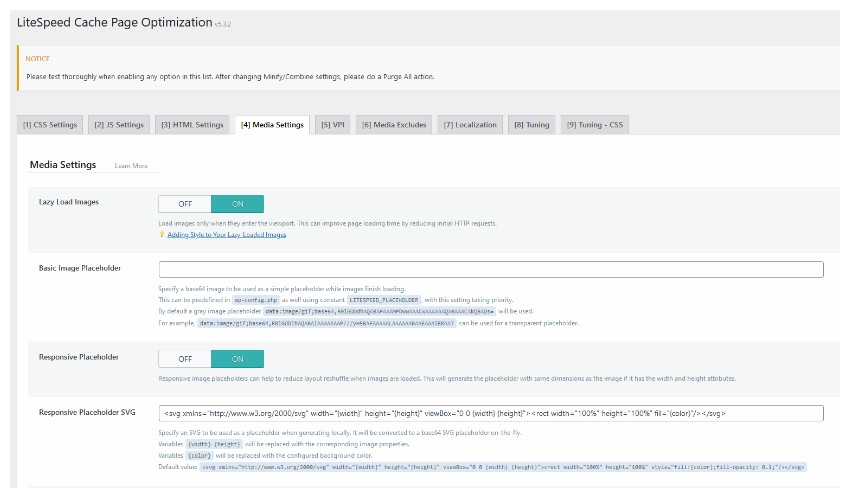 Lazy Loading Images with LiteSpeed Cache