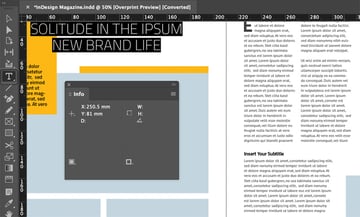 indesign type tool