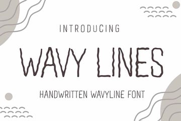 Wavy Lines Warp Font