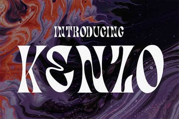 Kenzo Distorted Fonts