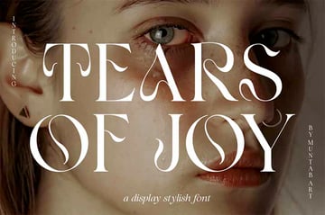 Tears of Joy Warp Font