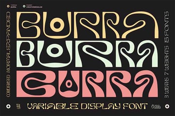 Burra Distortion Font