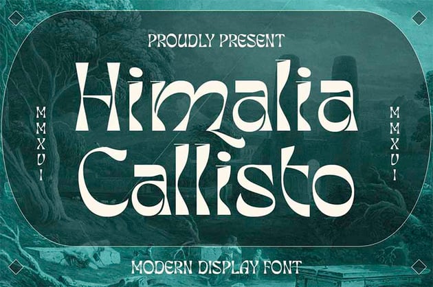 Himalia Callisto Warp Font