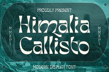 Himalia Callisto Warp Font