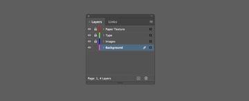 locking layers indesign