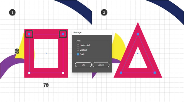 create a rectangle and turn into a triangle