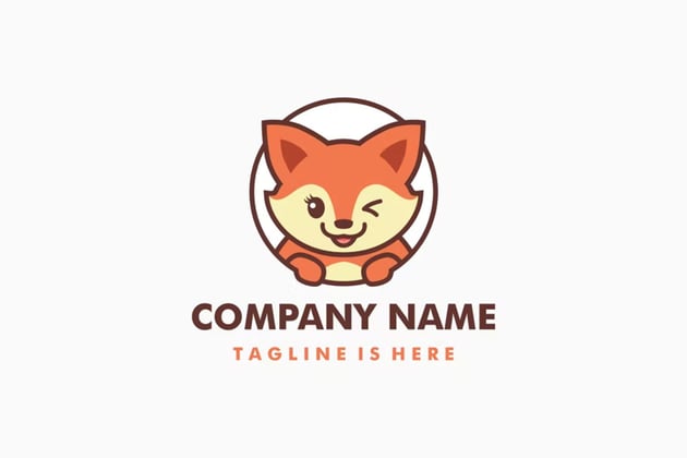 female fox logo