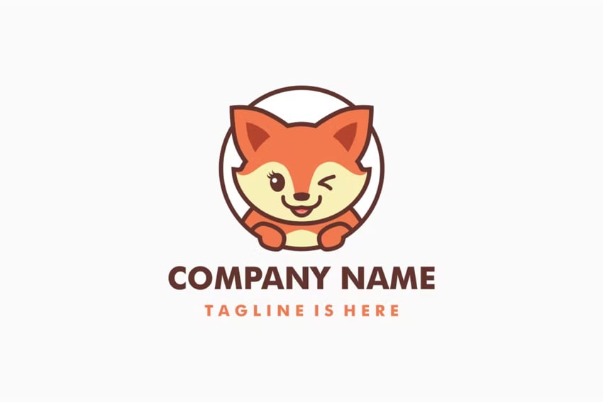 female fox logo