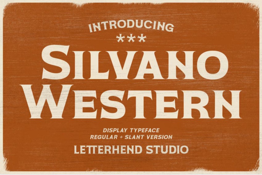 silvano display typeface