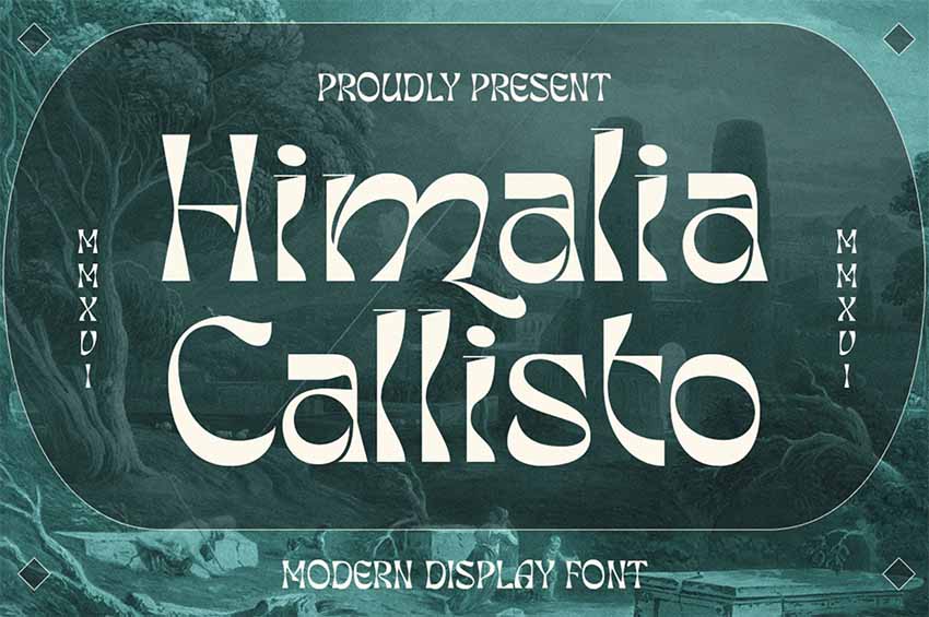 Himalia Callisto Warp Font