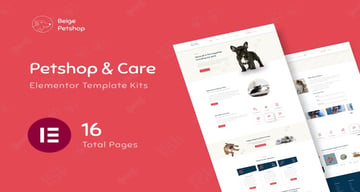 Beige - Pet Shop Woocommerce Elementor Template Kit