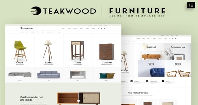 Teakwood - Furniture Shop Elementor Template Kit