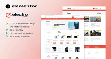 ElectroDeals - Woocommerce Electronic Store Elementor Template Kit