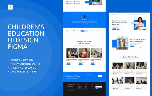 Children’s Education - Children’s Education Figma Template