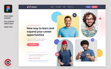 Education Hero Header Figma Template