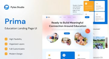 Prima - Education Landing Page UI