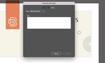 indesign qr code types