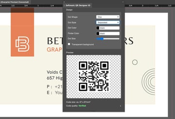 indesign customize qr code design