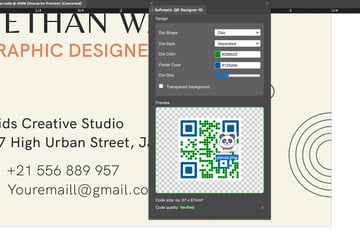 indesign qr code logo