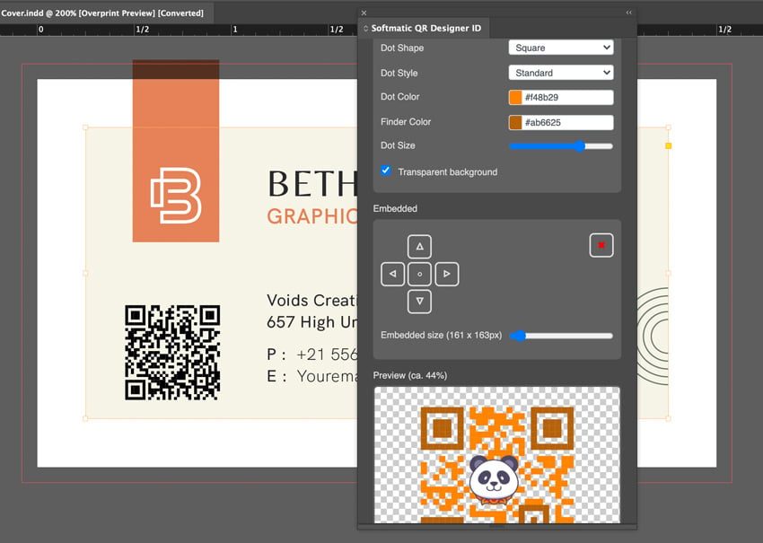 indesign qr code extension