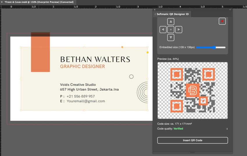 indesign qr code designer